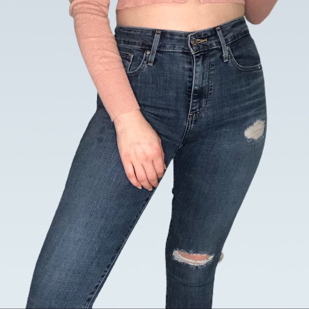 Levi 721 High Rise Skinny Jeans